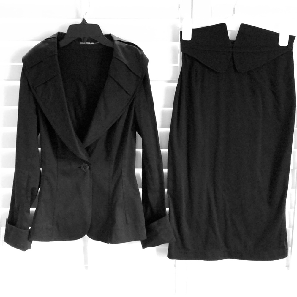 Charles Chang-Lima black suit